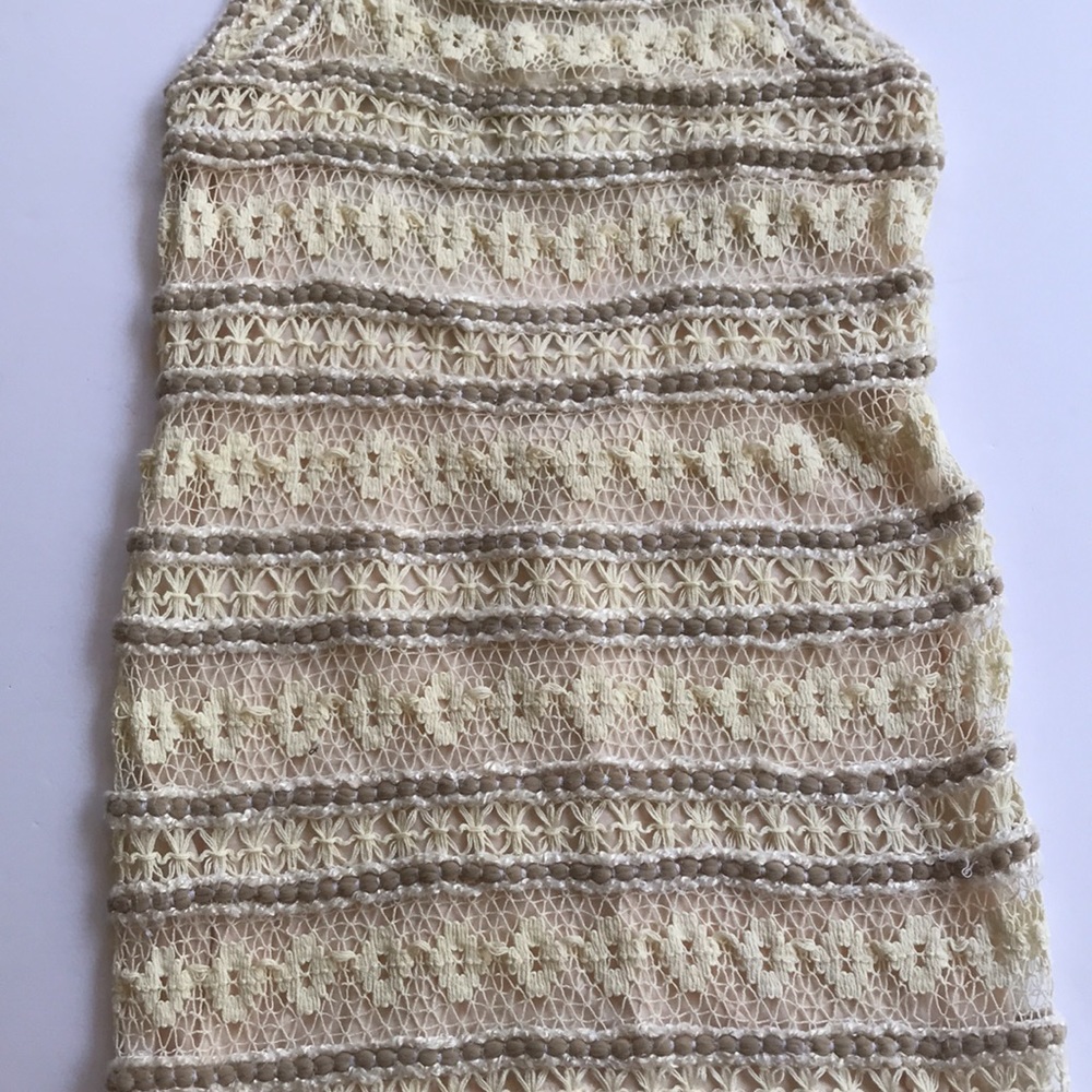 SOLD FP New Romantics XS Valkyrie Lace Crochet Bodycon Dress Free People - Picture 5 of 13